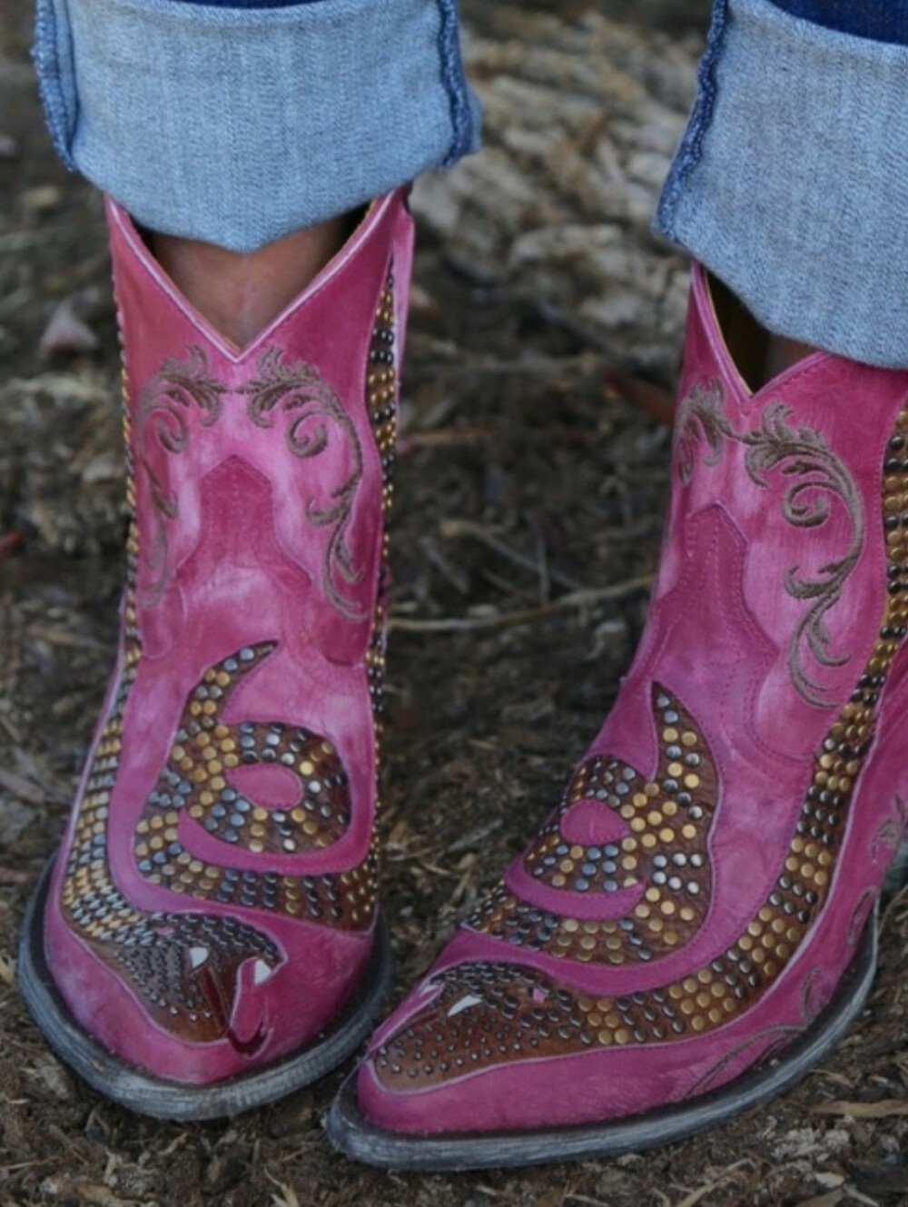 Old Gringo Snake Booties Size 10